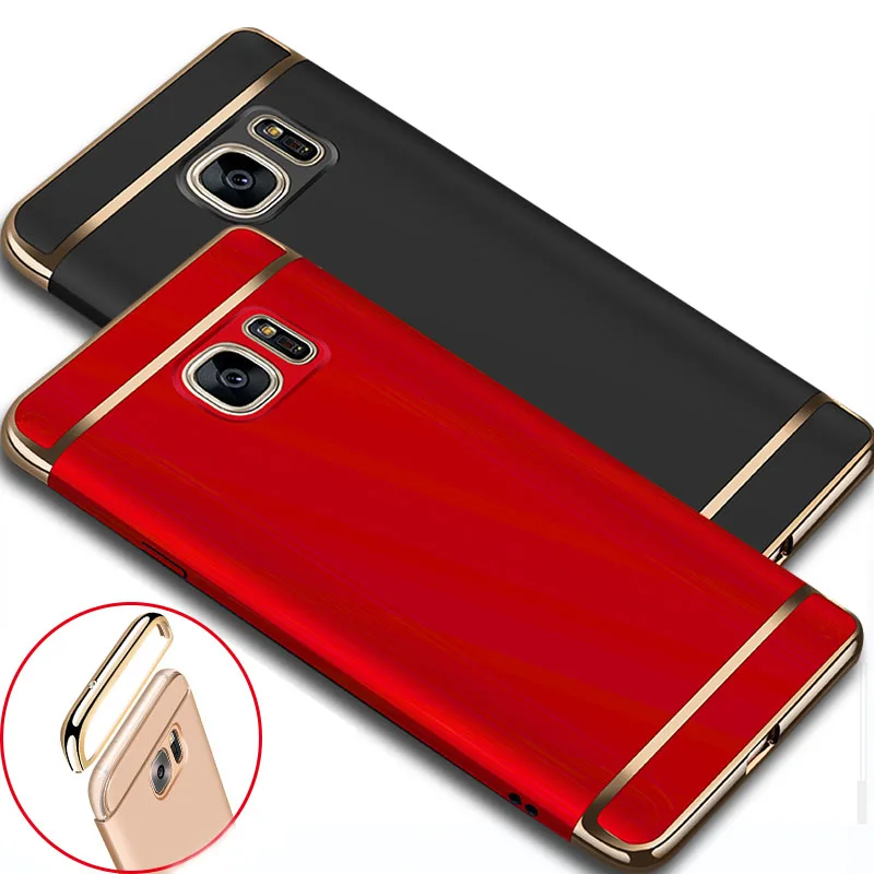 YueTuo Роскошный чехол 3 в 1 для samsung Galaxy Note5 Note 5 N9200 чехол s золотой тонкий жесткий PC защитный чехол для телефона