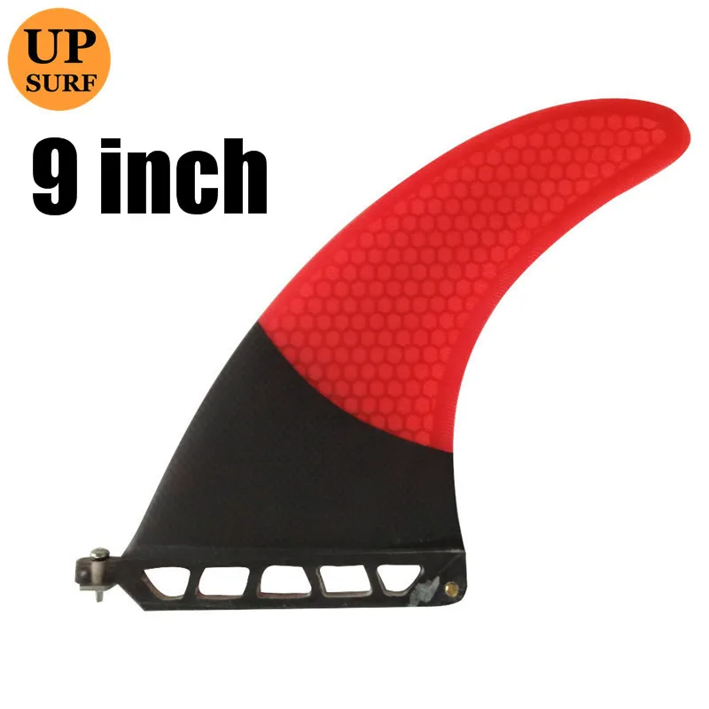 red with carbon Весло доска лонгборд один плавники красный для серфинга плавник " Длина серфинга Центр плавники Высокая Стекловолоконный плавник - Цвет: red with carbon