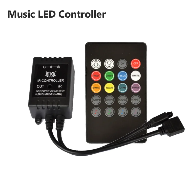 Светодиодный ленточный светильник RGB для музыки водонепроницаемый гибкий 5 М 5050