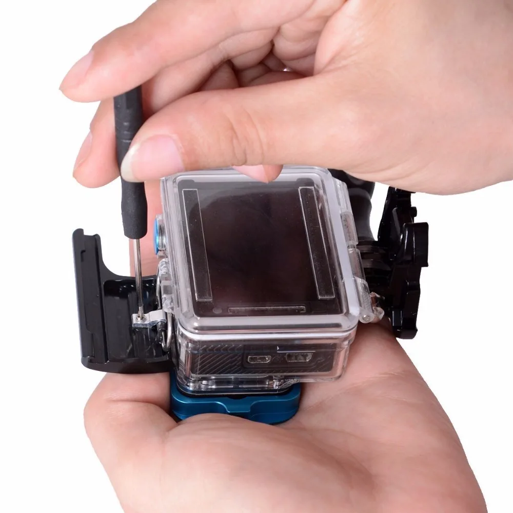 Fantaseal 3 цвета Алюминиевый Зажим Замок для GoPro Корпус задняя крышка безопасность
