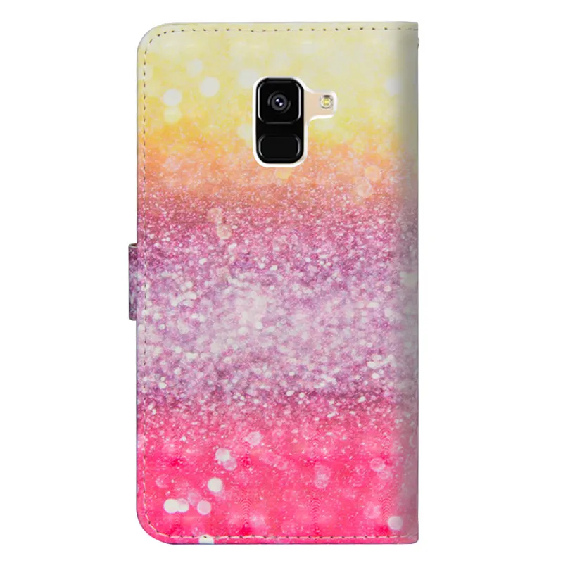 Роскошный кожаный бумажник-книжка чехол для Samsung Galaxy A6 + A6Plus 2018 чехлы телефонов |