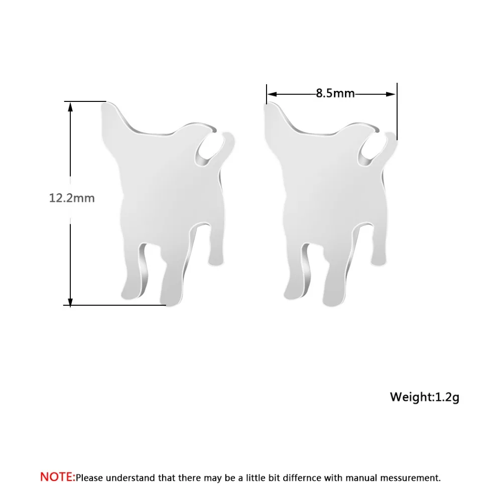 QIMING модные пинчер собака животное серьги милые Богемия ювелирные изделия для