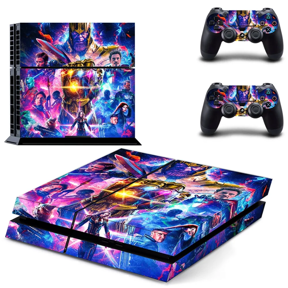 Виниловая наклейка для консоли Playstation 4 и 2 контроллеров PS4|Наклейки| |