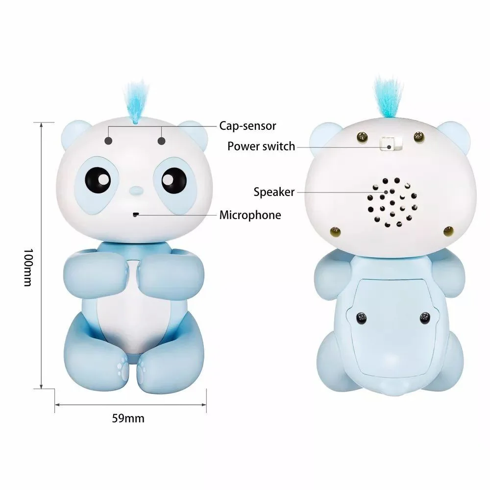 Finger Panda Monkey Intelligent Interactive Cute Pet Animal Toy Cartoon Electric Education Toys For Children Free Shipping GYH |