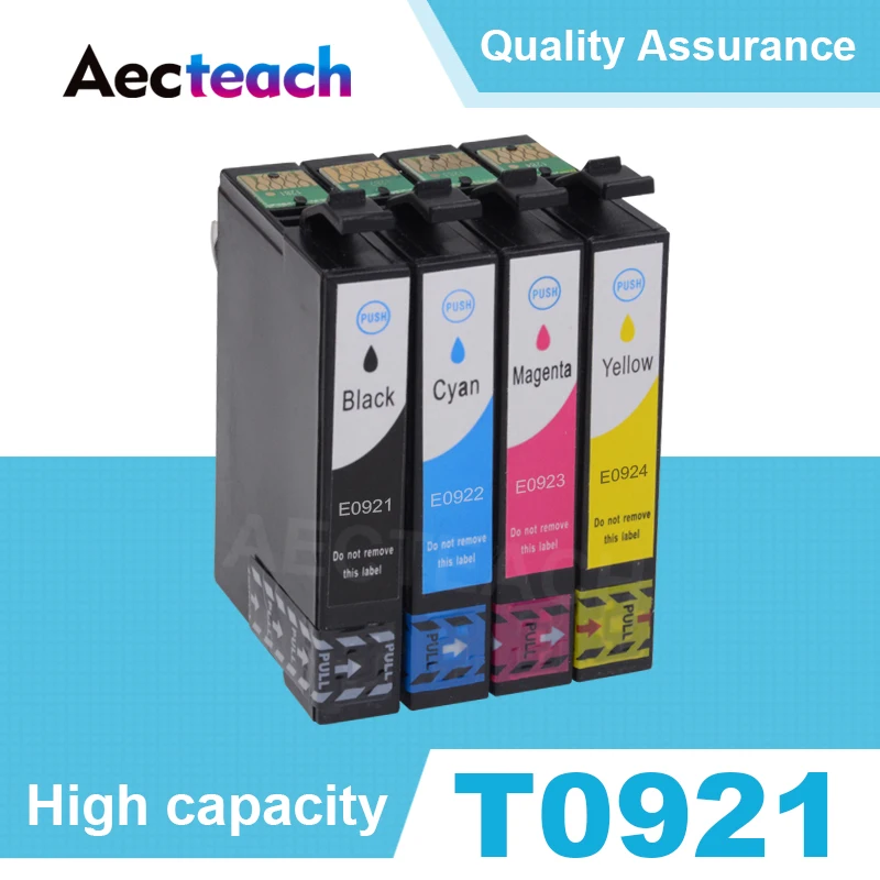 

Aecteach T0921 921N 92n Ink Cartridge For EPSON T26 T27 TX106 TX109 TX117 TX119 C51 C91 CX4300 Printer Refill Ink With Chip