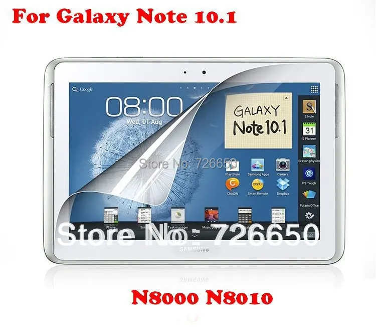 

High Clear Transparent Screen Protector / Guard For Samsung Galaxy Note 10.1 N8000 N8010 With Retail Package