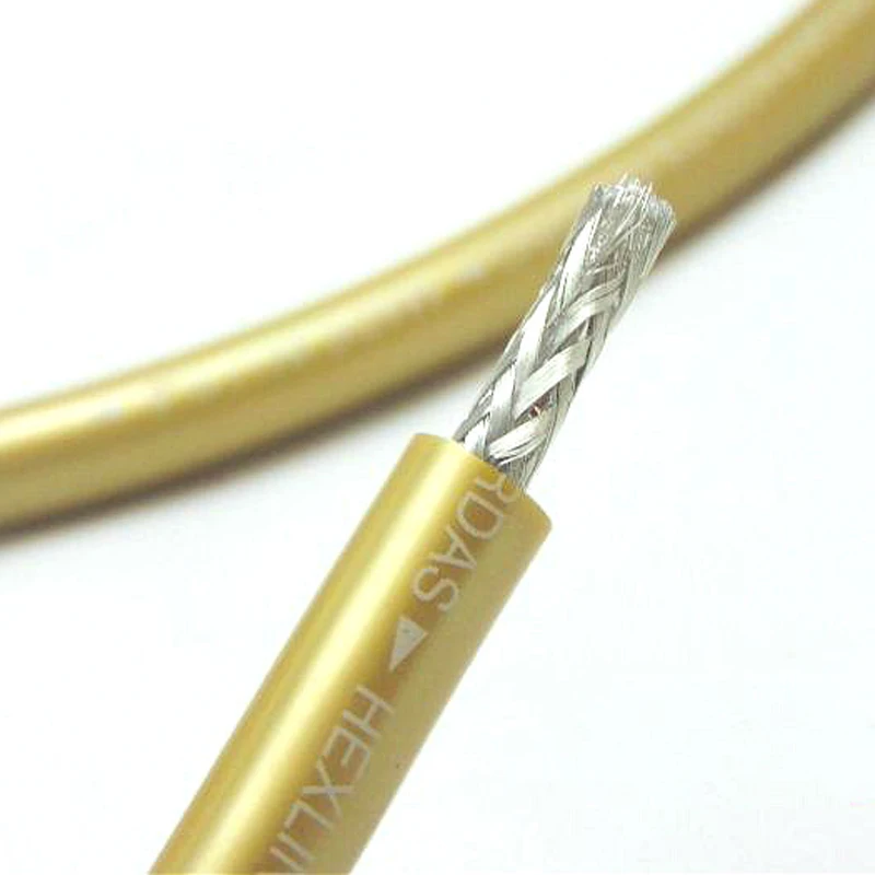 Hi Fi HEXLINK GOLDEN 5C сорт fever HIFI аудио кабель Rca соединительный кабель|Кабели VGA| |