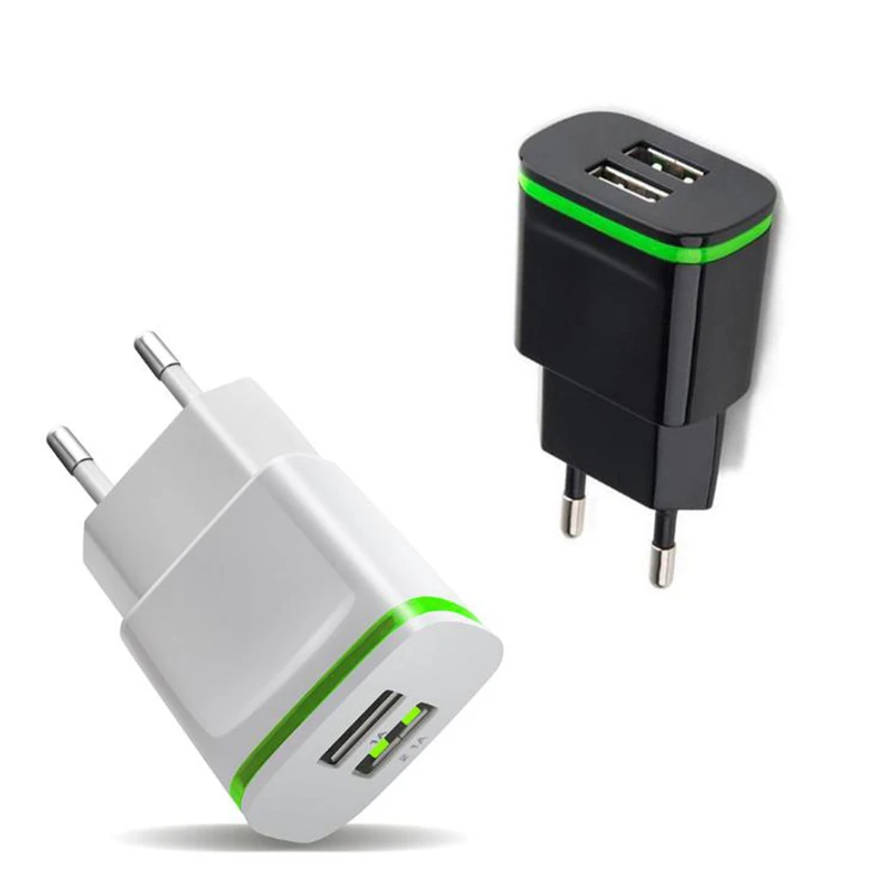 5 В 2.1a Smart Travel двойной 2 USB Зарядное устройство адаптер стены Портативный ЕС разъем