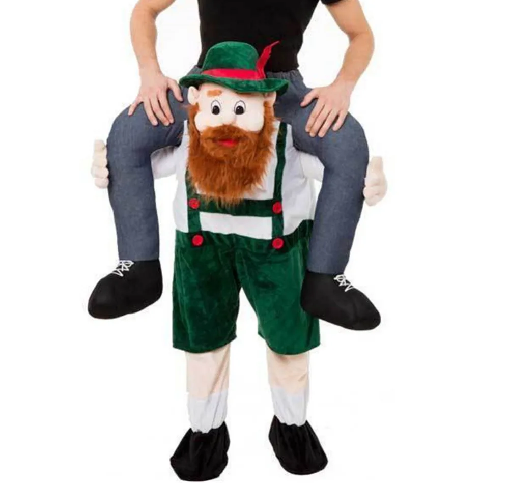 Октоберфест Bavarian Beer Guy Carry Хэллоуин Me Костюм свинка обратно забавная Вечеринка