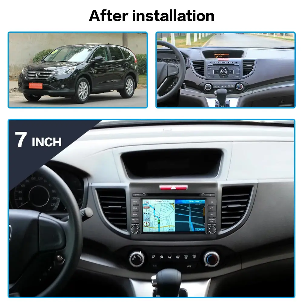 Автомобильный dvd-плеер 2 din 7 дюймов android 9 0 8 ядер для honda crv CR-V 2012-2016 автомобильная