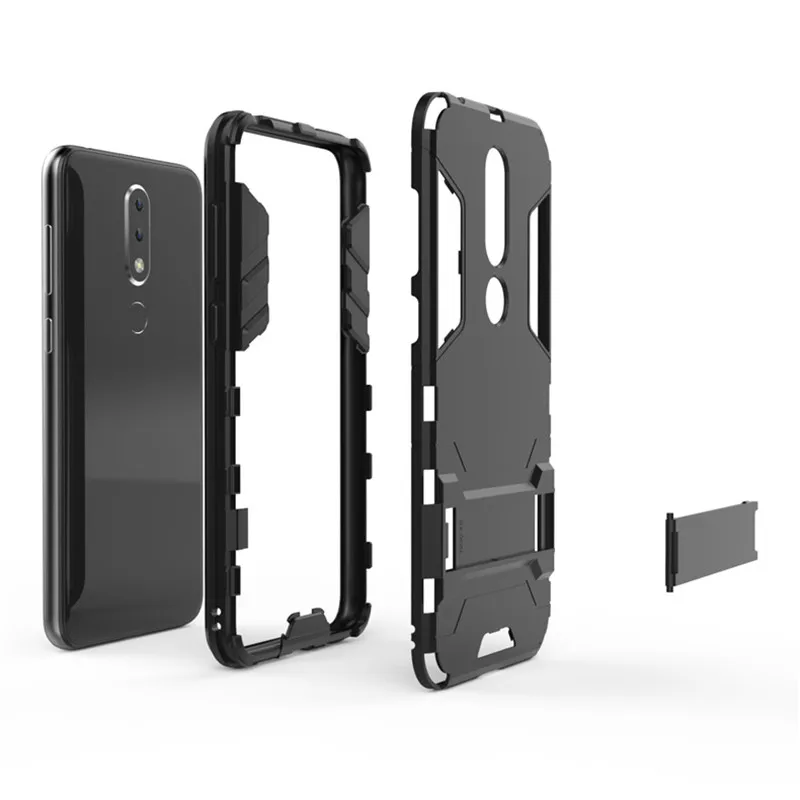 Nokia X6 2018 чехол 5 8 дюймов пластиковые мягкие силиконовой резины Броня стенд полный