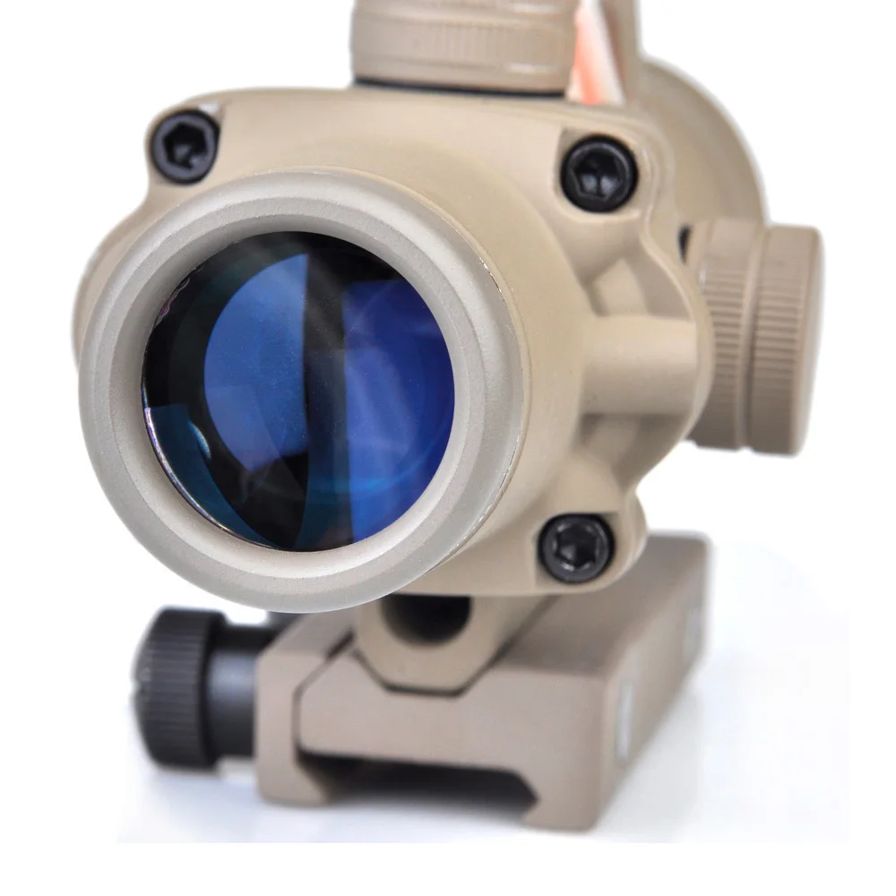 WIPSON Охотничий Тактический Улучшенный выпуск. 308 4X32 ACOG прицел оптоволоконный источник красный и зеленый освещенный прицел для AR 15 прицел
