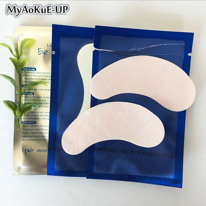 Одноразовые накладки для ресниц MyAoKuE 50 пар патчи искусственных свободные