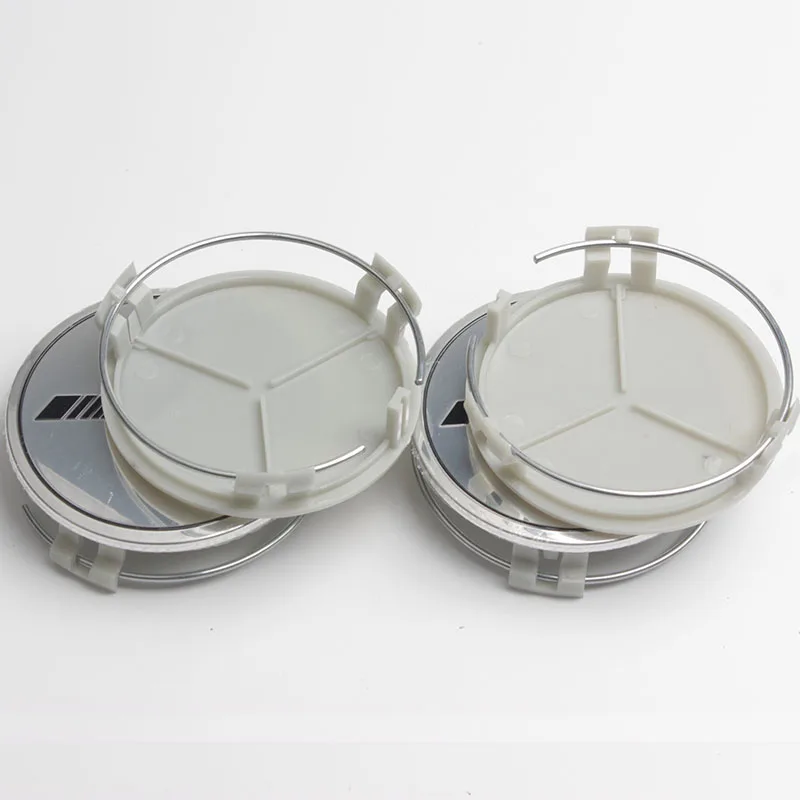 4 шт 75 мм черный Колпаки Ступицы колеса обод для ступицы Кепки Крышка Эмблемы mercede