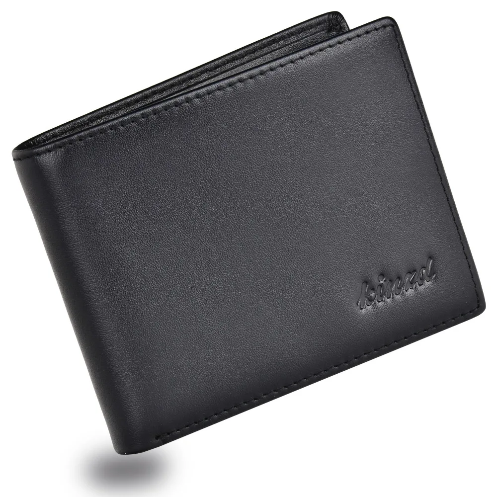 Мужские RFID Блокировка trifold бумажник натуральная кожа безопасности держатель