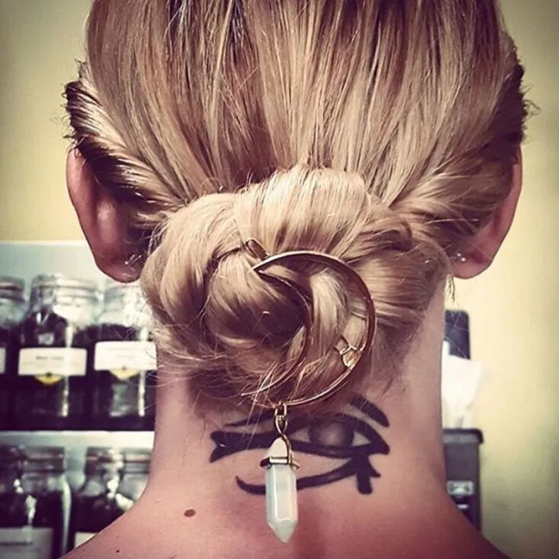 Женская заколка для волос в виде полумесяца | Украшения и аксессуары