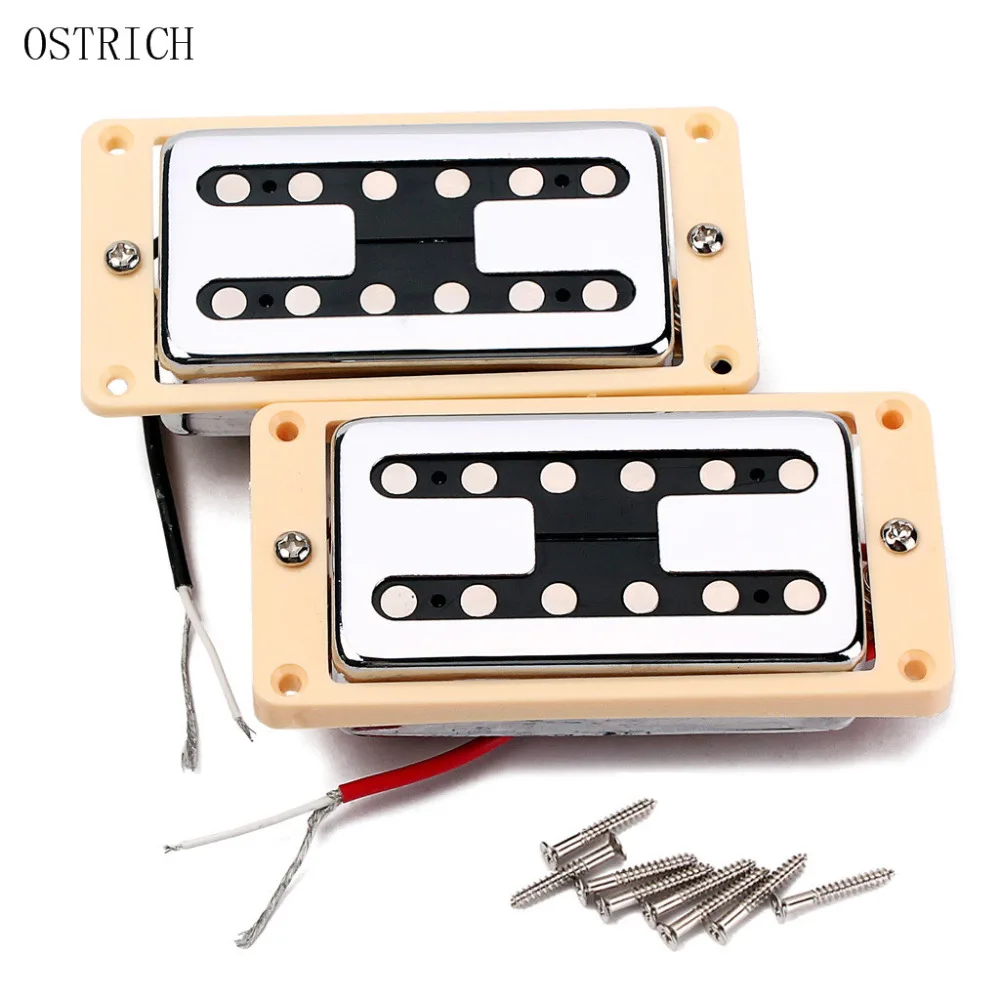 Хром Filtertron Стиль Гитарный звукосниматель хамбакер набор с кремом Монтажные