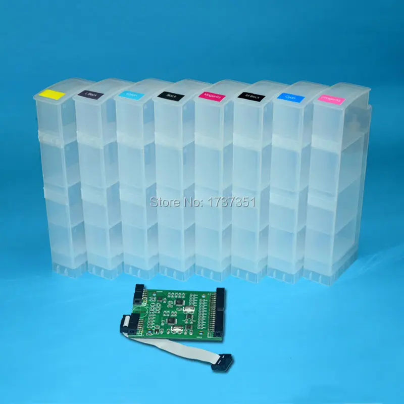 Boma. ltd 800 мл многоразовый картридж с чипом декодер для hp 91 для hp Designjet Z6100 принтер c9464a-c9471a hp 91