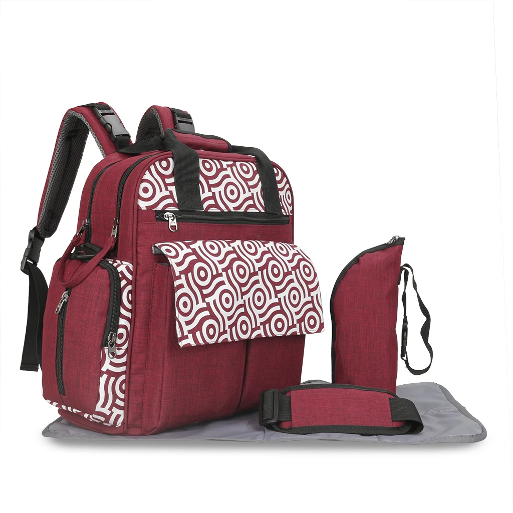 red ABOUTBABY сумки для подгузников Bolso сумка для материнской коляски рюкзак для мам сумка - Цвет: red