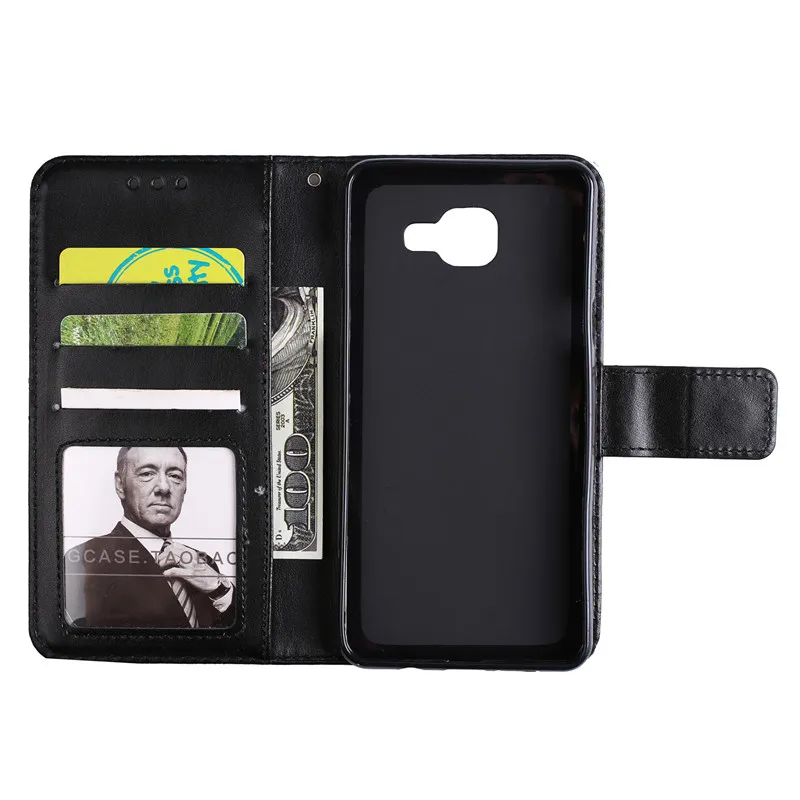Роскошный цветок кожа флип Fundas бренд Чехол для Coque Samsung Galaxy A3 A310 sm-a310f A5 A510 sm-a510f крышка чехол