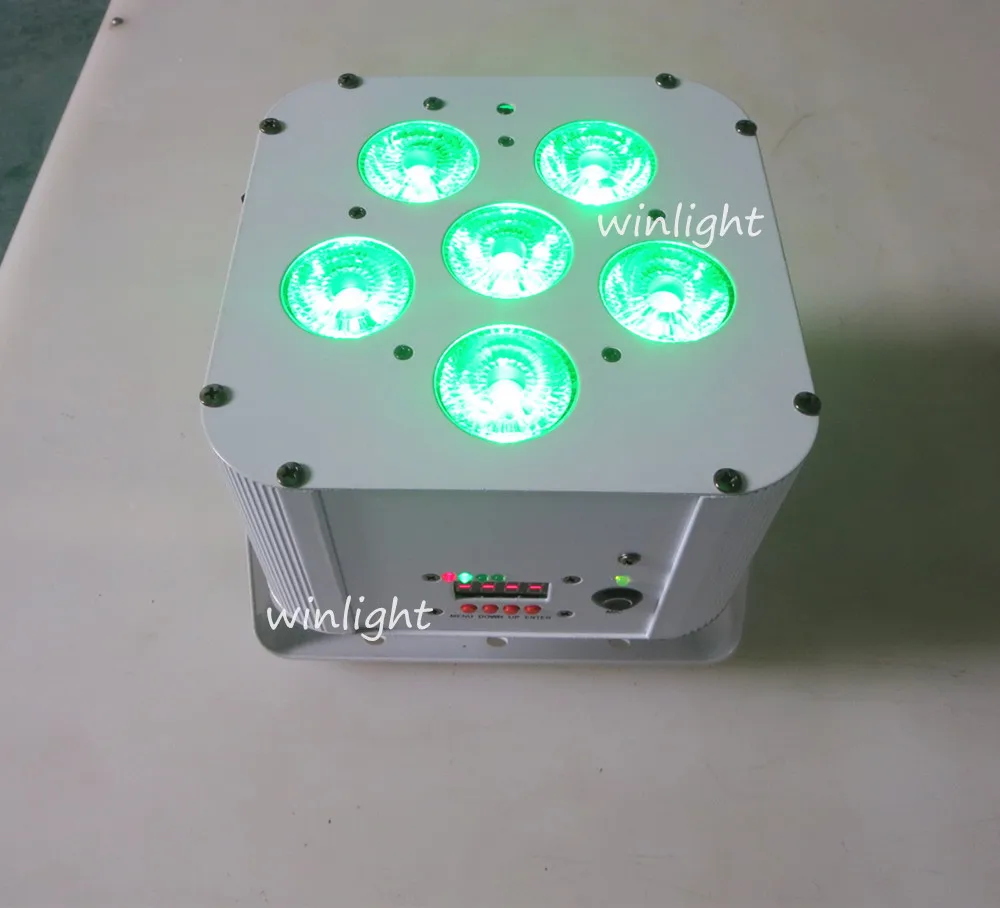 (10 шт./лот) Пульт дистанционного управления + батарея беспроводной контроль 6*18 Вт