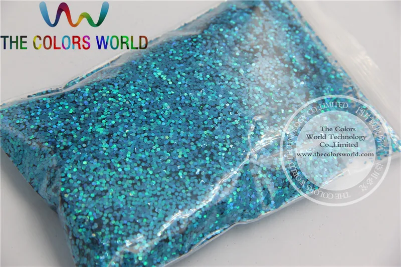 1 мм устойчивая к растворению голографическая Лазерная пудра синего цвета для