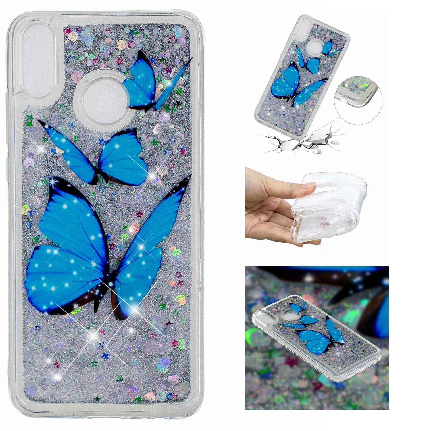 Huawei Honor X8 Funda huawei Honor 8x X8 JSN-L21 чехол для телефона huawei Honor8X 8 X JSN L21 мягкий чехол из ТПУ с динамическим жидким блеском