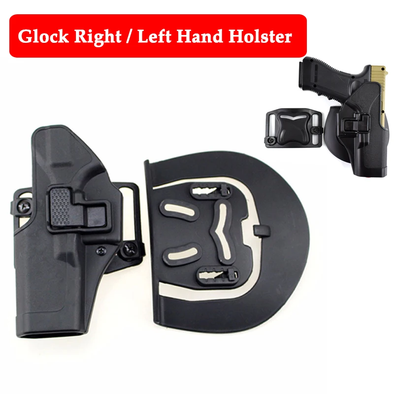 Тактическая левая/правая рука Glock 17 19 22 23 31 32 боевой пистолет ремень кобура охотничий стрельба пистолет переносная кобура