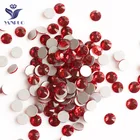 YANRUO 2058NoHF Siam не исправляет стразы кристаллы плоские красные камни швейная ткань стразы камни для одежды