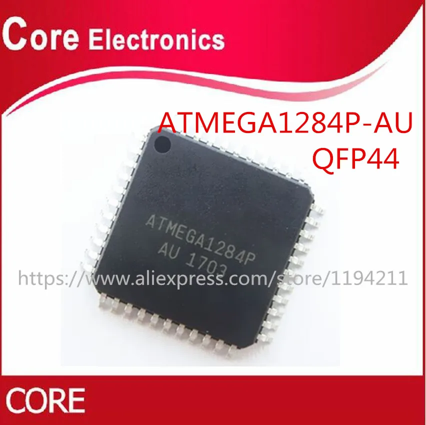 10 шт./лот ATMEGA1284P-AU ATMEGA1284P ATMEGA1284 TQFP44 | Электронные компоненты и принадлежности