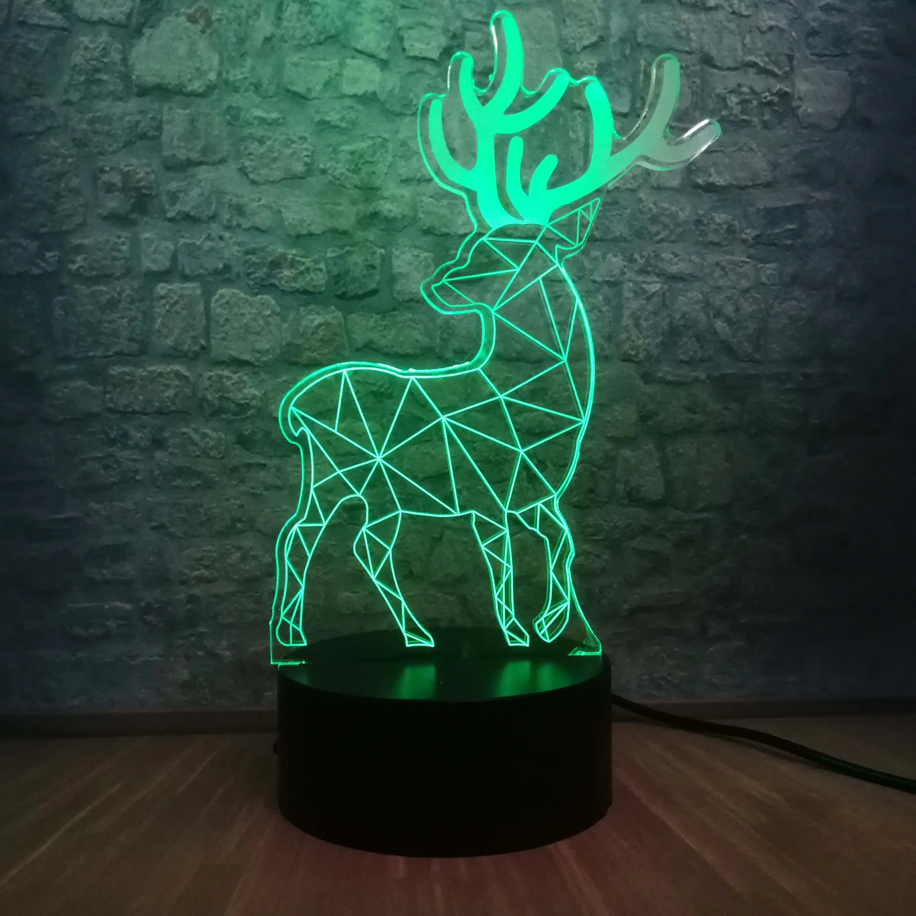 Новинка 2019 дропшиппинг Рождественский Санта Клаус олень 3D USB светодиодный