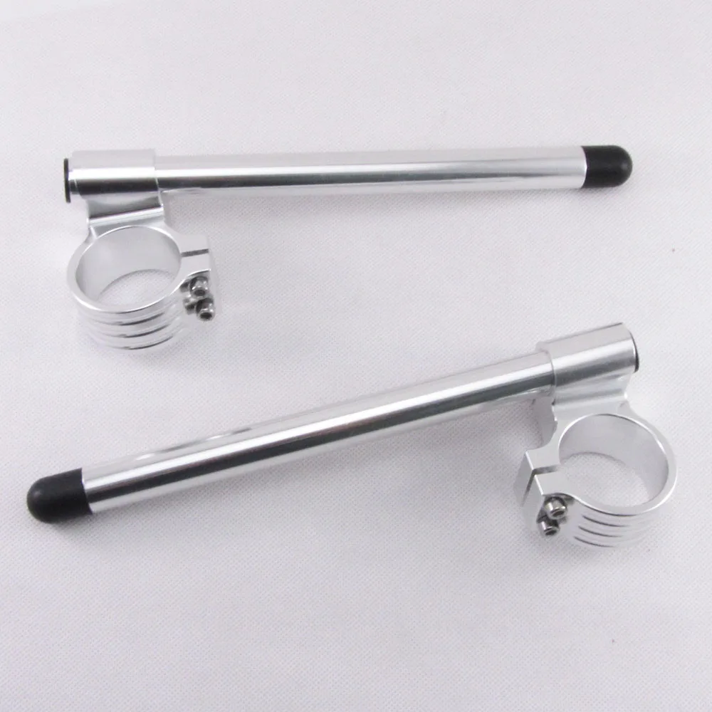 Silver-Silver 50 мм подъем 30 мм Клип Ons руль для Monster 750 800 900 1000 YZFR1 YZFR6 YZF750R GSX1300R GSXR 600 750 1000 ZX6R ZX10R CBR1000 - Цвет: Silver-Silver