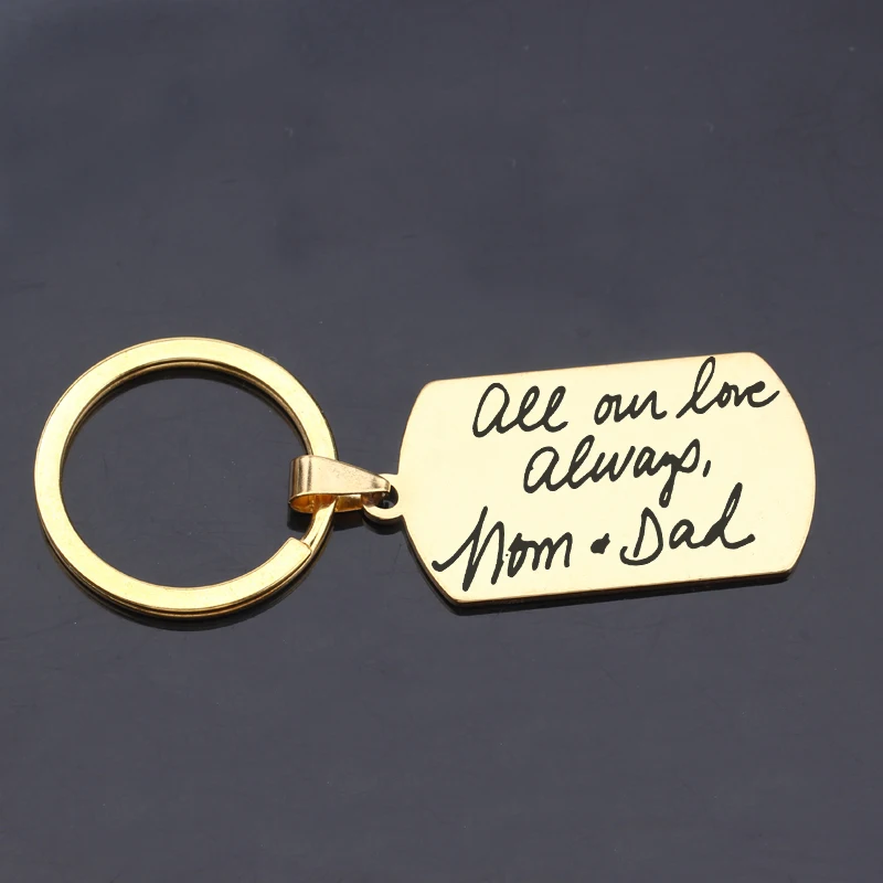 Новый модный брелок с надписью Love Always Mom Dad высокое качество Сумка подвеской