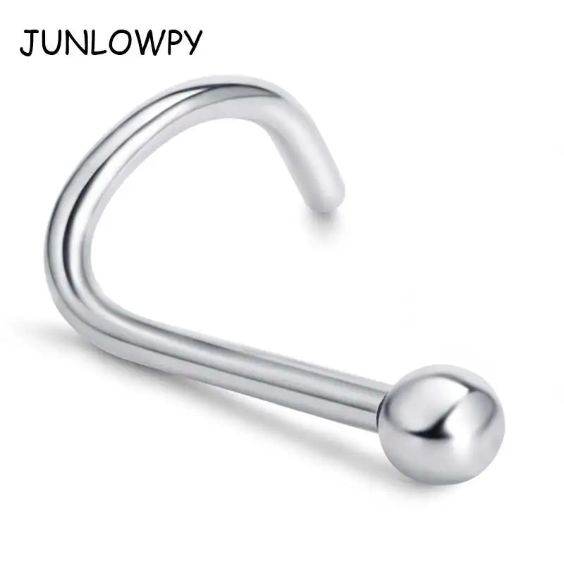 Кольцо JUNLOWPY для пирсинга носа женское ювелирное изделие из нержавеющей стали с