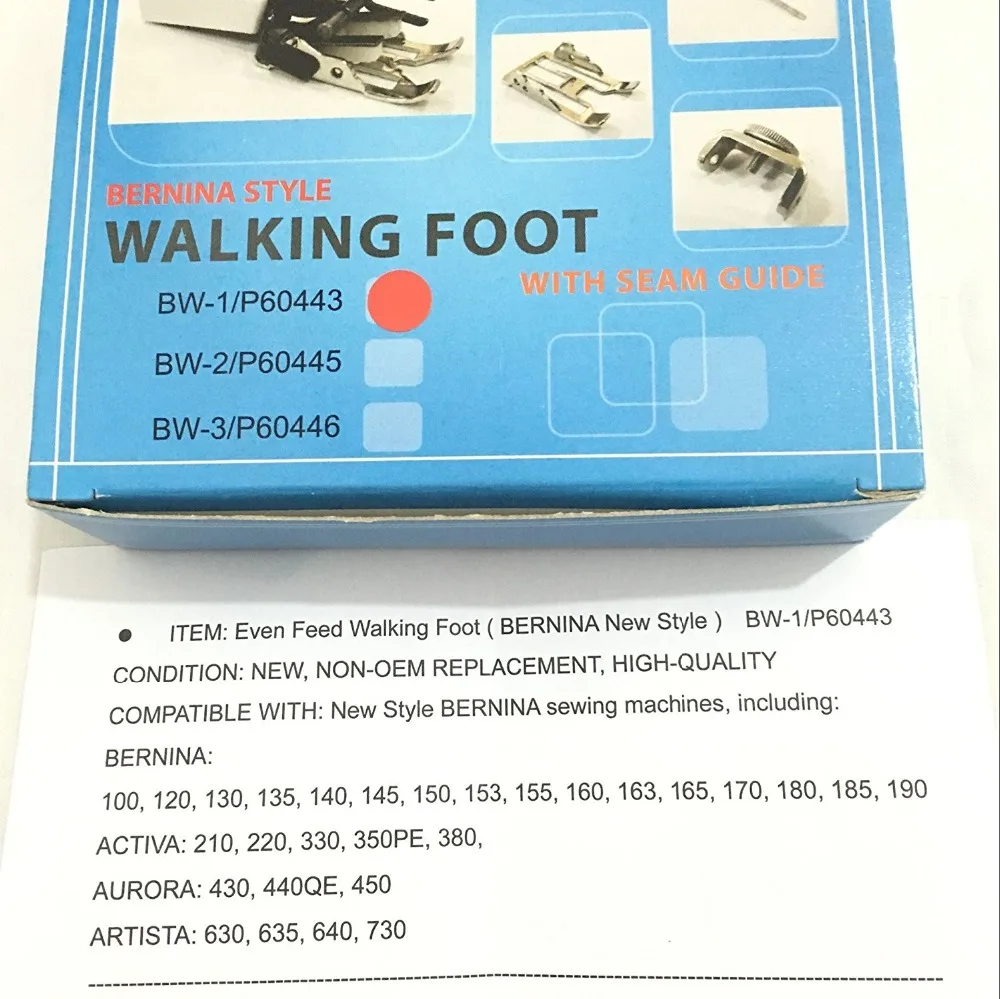 

WALKING FOOT for Bernina models 120-230,330,430,440,640 #P60443 AA7144