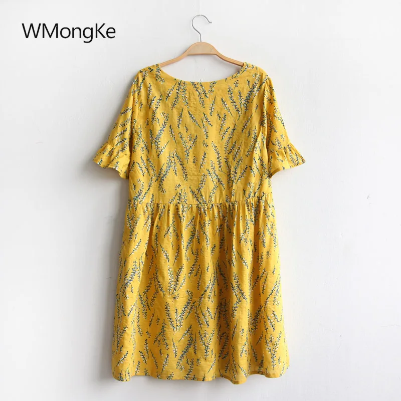 Wmongke Для женщин летние мини платье Бохо туника сарафан Цветочный принт пляжное