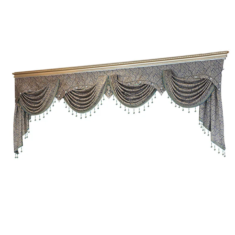 Домашние гостиничные шторы Pelmet Valance европейские Роскошные занавески для