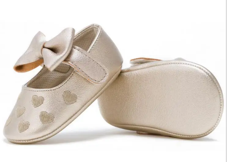 Лидер продаж 2017 детская обувь ручной работы с мягкой подошвой и бантом для