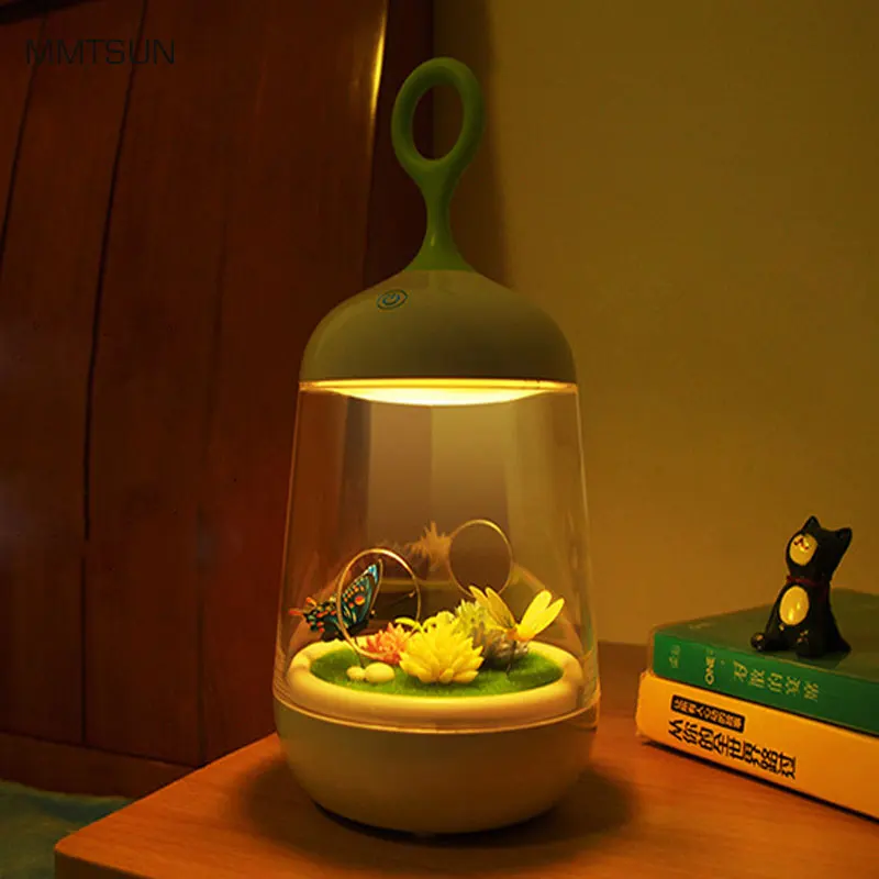 Ночсветильник сделай сам с изображением бабочки и кролика безопасный