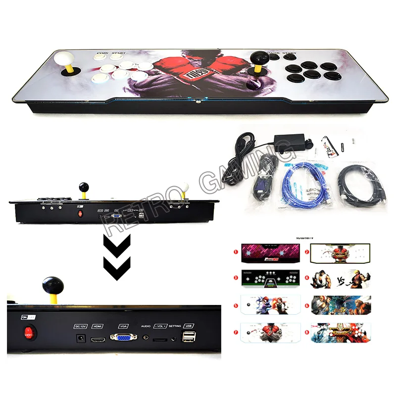 Коробка 5 S+ 1299 в 1 аркады игровой консоли 6 S 1388 в 1 jamma герои 5 в 1 видео игры Главная станция HDMI/VGA выход к ТВ