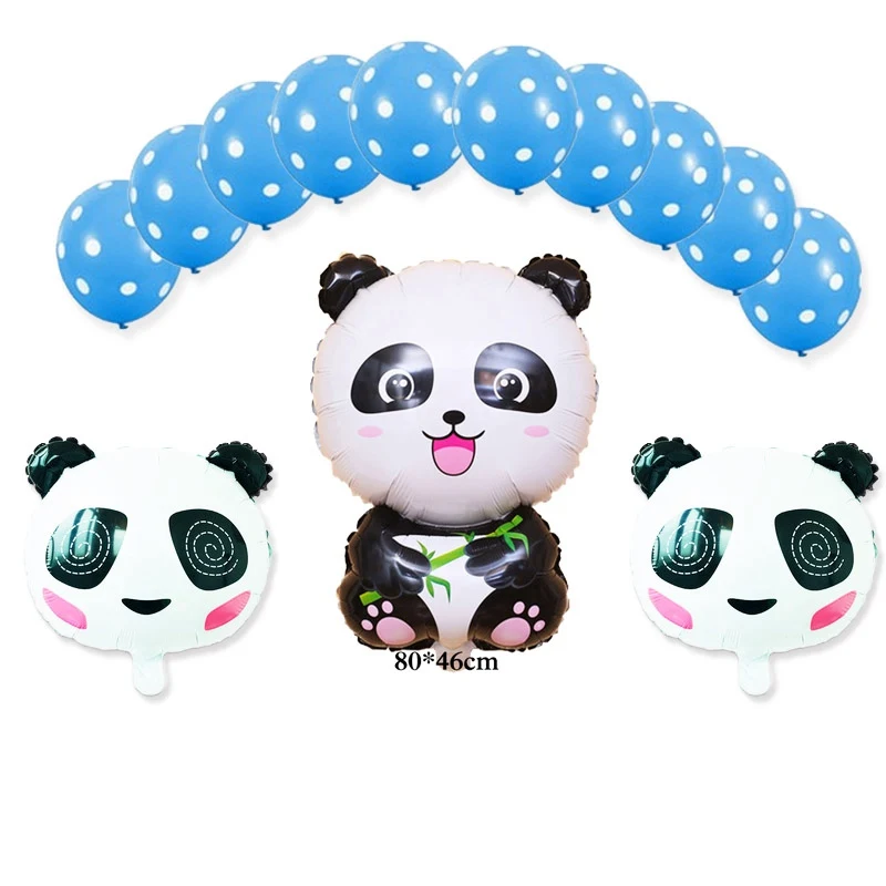 13pc H set panda 13 шт. воздушный шар в виде машинки Набор включает 18 дюймовые автомобили фольги Воздушные шары и синий латекс globo для автомобилей вечерние воздушные шары - Цвет: 13pc H set panda