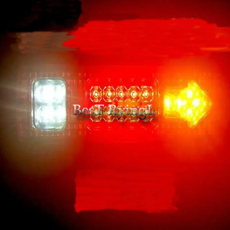 2 шт. 12В Светодиодные задние фонари 5 функция для прицепа Caracan грузовик 19Led трейлер
