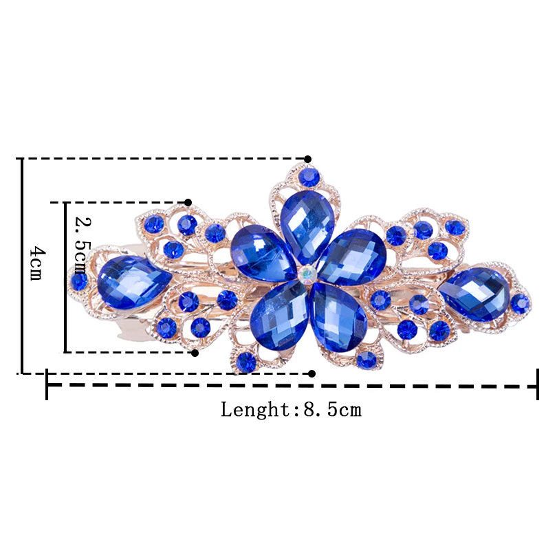 Женские хрустальные шпильки для волос Haimeiakng свадебные аксессуары с цветочной