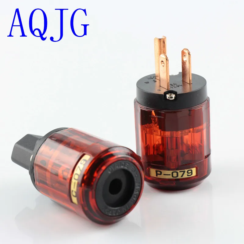 5 пар Oyaide Чистая медь P-079 24 К позолоченный США Разъем питания C-079 IEC разъем для