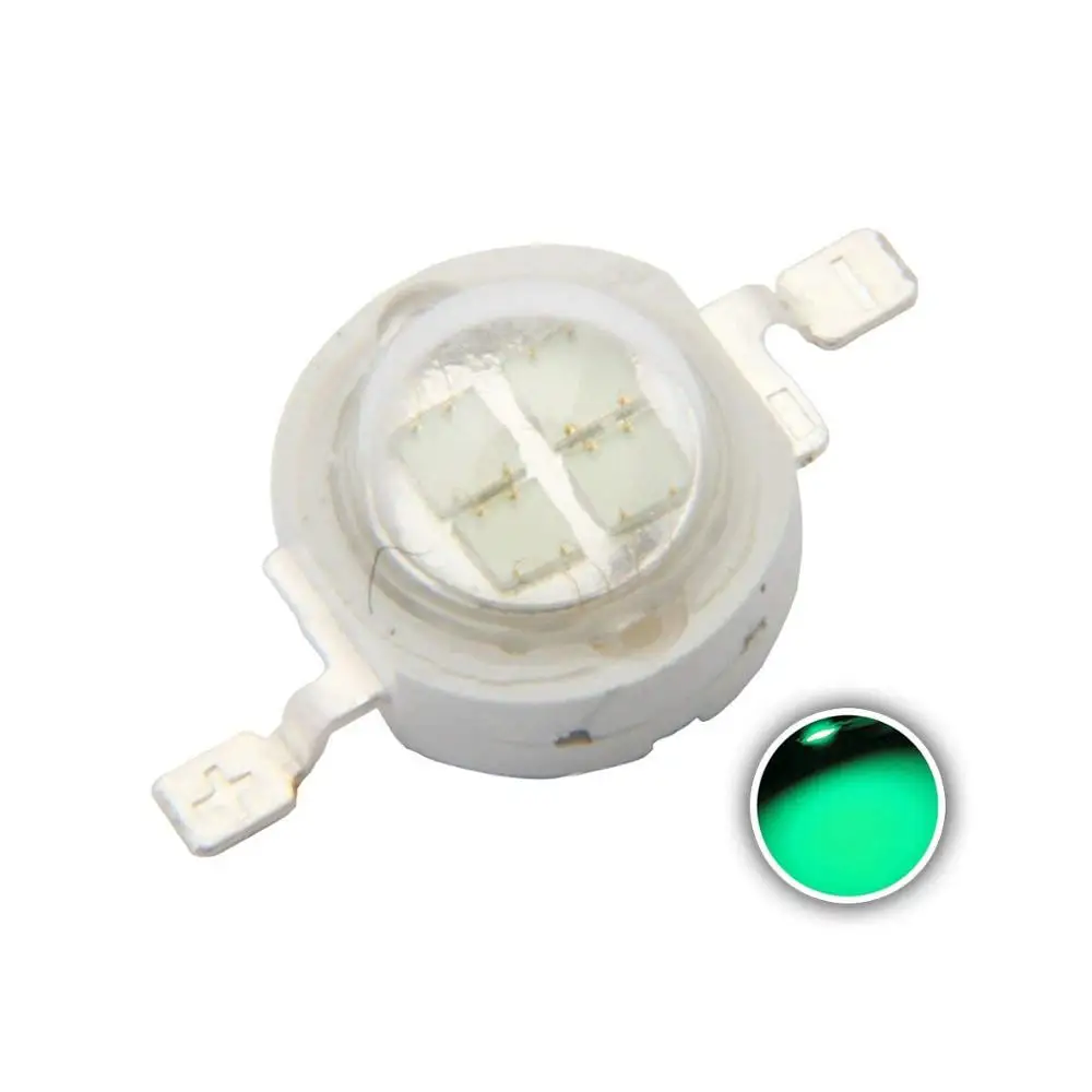 green Реальный полный светодиодный чип CREE 3W высокое Мощность Светодиодный лампа диоды для подавления переходных скачков напряжения rgb УФ-полный спектр светодиодный s чип для точечный светильник вниз светильник 10 шт - Испускаемый цвет: green
