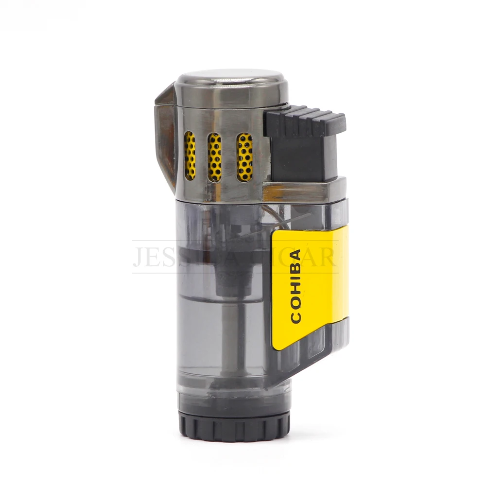 Ветрозащитные зажигалки COHIBA пластиковая зажигалка 3 струйфонарь факела