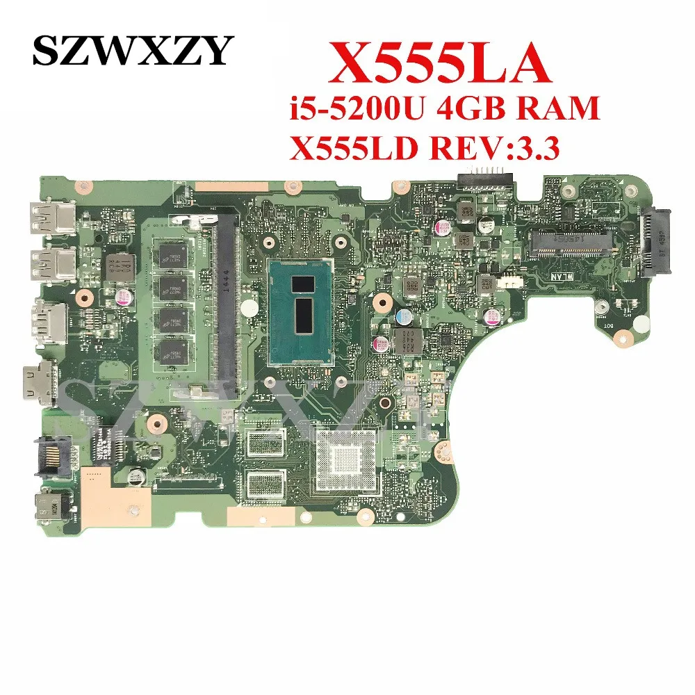 X555LD REV: 3 для Asus X555LA X555LAB материнская плата ноутбука 60NB0650-MB7710 с процессором SR23Y I5-5200U
