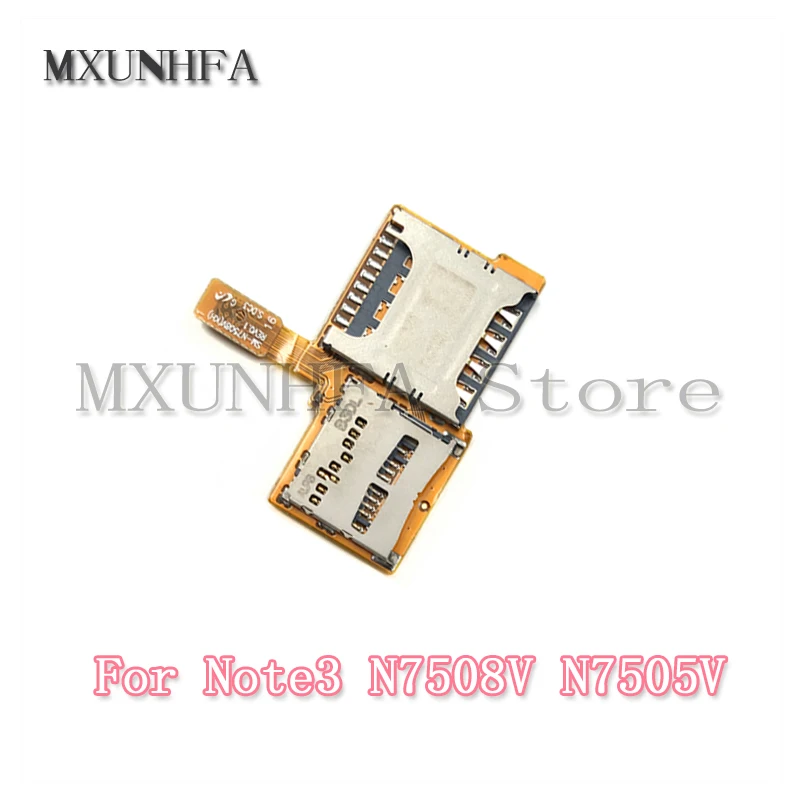 Micro SD SIM кард-ридер для samsung Galaxy Note 2 3 4 N7100 N7508V N910F с разъемом для карты памяти шлейф Замена