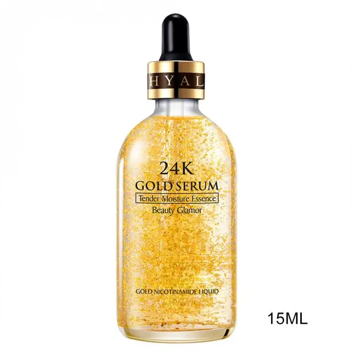 24K Gold напряженной влаги эссенция анти-морщинки золото никотинамид жидкость по уходу за кожей эссенция 15/30/100 мл уход за лицом уход за кожей Сыворотки