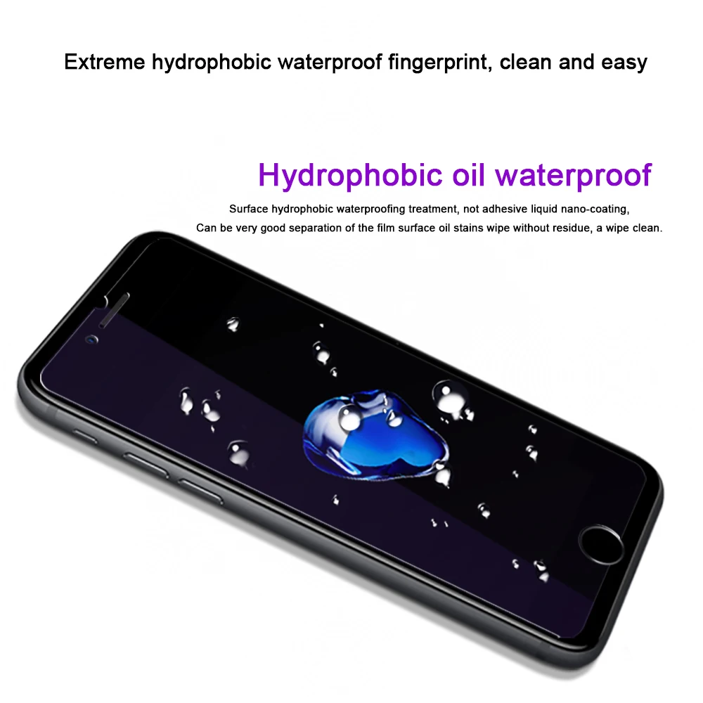 10 шт для iPhone 8 протектор экрана анти-синий свет HD прозрачное закаленное стекло 7